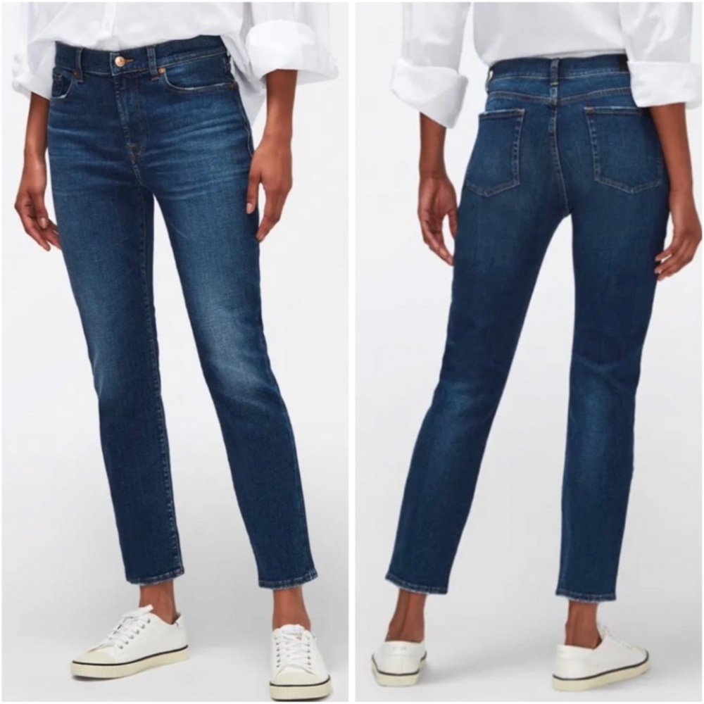 👖7 For All Mankind* The Relaxed Girlfriend Jeans Dark Blue 25